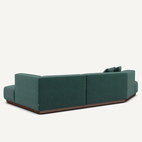 Rechtse open hoekbank in gespikkelde stof, Jacopo