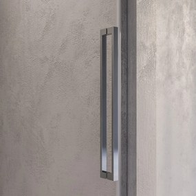 Brauer Stellar nisdeur met vaste wand 120cm chroom