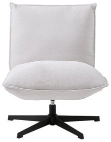 Draaibare Fauteuil Witte Stof Chenille