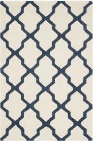 Handgetuft laagpolig wollen vloerkleed Ava