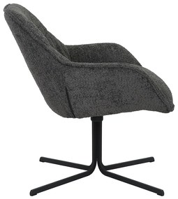 Starfurn Mila Draaibare Fauteuil Chenille Donkergrijs