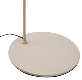 Retro vloerlamp beige met witte binnenkant - Triangolo