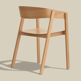 Eiken Stoel Van Gebogen Hout