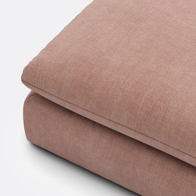 Poef voor modulaire bank, in gestructureerde stof, Malo