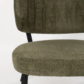 Groene Fauteuil Met Ronde Rugleuning
