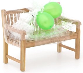 Kinder tuinbank 75x40x56cm/KiKabeer Groot 30cm wit