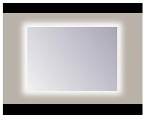 Sanicare Q-mirrors spiegel zonder omlijsting / PP geslepen 100 cm rondom Ambiance cool White leds LCA.60100