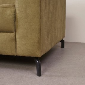 Industriele Bank Met Longchair Hoek Links Groen