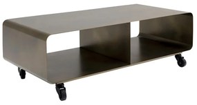 Kare Design Lounge M Tv-meubel Op Wielen Brons - 90x42x30cm.