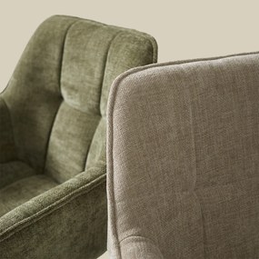 Beige Eetkamerstoel Met Stiksels