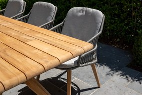 4-Seasons Sempre tuinstoel  - Teak/Silver Grey (1 stuk) - OP=OP