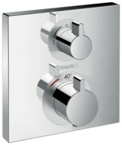 Hansgrohe Ecostat Square Thermostaat Afbouwdeel voor 2 Functies Chroom
