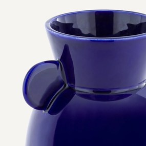 Vaas in blauw keramiek, Onega