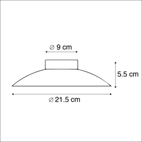 Art Deco plafondlamp goud/messing incl. LED - Sun Modern rond Binnenverlichting Lamp