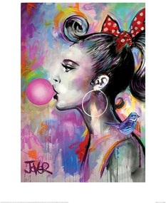 Loui Jover - Bubble Girl Kunstdruk, (40 x 50 cm)