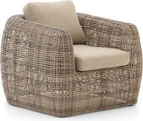 + 15% kassakorting | Lounge tuinstoel | Intenso Marecchia | Wicker (vlechtwerk) | Taupe | Kees Smit Tuinmeubelen