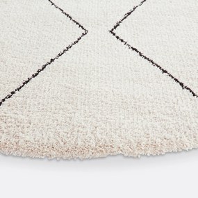 Rond vloerkleed in berber stijl, Luna