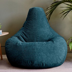 Cloudy Cord Zitzak Stoel - Donkergroen