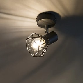 Smart spot zwart draai- en kantelbaar incl. Wifi P45 - Mosh