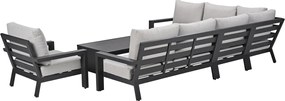 Garden Impressions Sorelli loungeset 6-delig - donker grijs