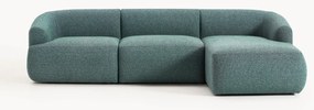 Modulaire bouclé hoekbank Sofia (3-zits)
