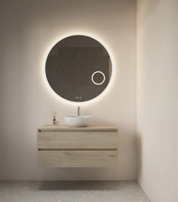 Gliss Design Sol ronde spiegel met LED-verlichting 120cm
