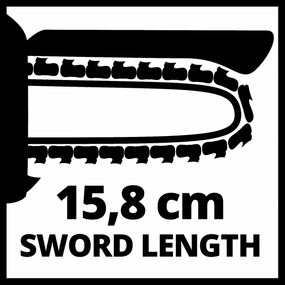 Einhell GE-PS 18/15 Li BL Solo - Accu Mini Kettingzaag