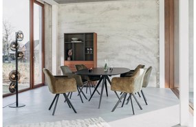 Goossens Excellent Eettafel Uniek, Semi ovaal 180 x 100 cm