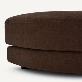 Modulaire voetensteun in chenille fluweel, TIBERIO