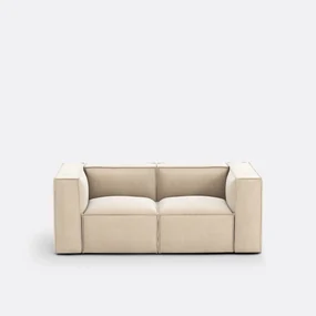 Moduleerbare bank, 2-zit, vintage ribfluweel, Seven