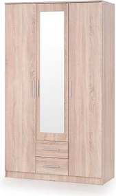 Kledingkast Cirveso 119, Sonoma eik, 205x120x52cm, 97.6 kg, Kledingkast deuren: Met scharnieren, Aantal planken: 5, Aantal planken: 5