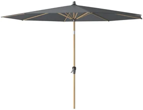 Platinum Riva stokparasol 3 m. rond - Teak Antraciet