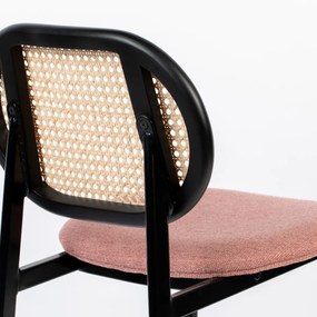 Zuiver Spike Webbing Counter Barkruk Retro Webbing Roze