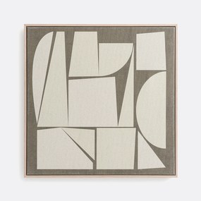 Ingelijste canvas in linnen, Delya