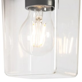 Moderne buiten wandlamp zwart IP54 - Chimay Modern E27 IP54 Buitenverlichting