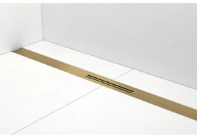 Easy drain R-line Clean Color douchegoot 80cm brushed brass rlced800bbs