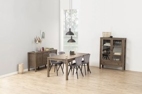 stoel ALTEA velours donkergrijs /poten zwart - modern voor woonkamer / eetkamer