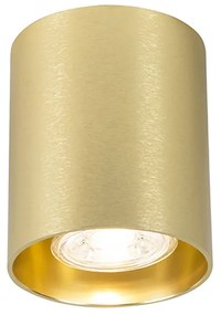 Design opbouwSpot / Opbouwspot / Plafondspot goud GU10 50mm - Tubo Design, Modern GU10 rond Binnenverlichting Lamp