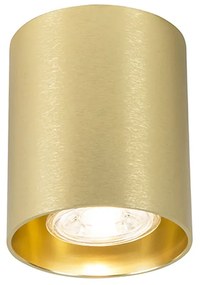 Spot / Opbouwspot / Plafondspot goud - Tubo 1 Design, Modern GU10 rond Binnenverlichting Lamp