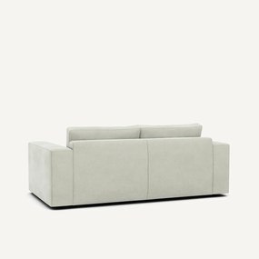 Compacte 3-zitsbank in stonewashed fluweel, SKANDER