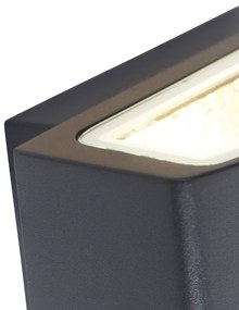 Modern buitenwandlamp antraciet 14,3 cm IP44 - Latina Modern E27 IP44 Buitenverlichting