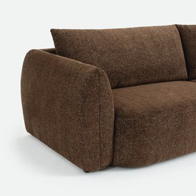 5-zits trapezebank in gemêleerde chenille, EDITH