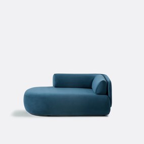 Longchair links, fluweel, Méridiano