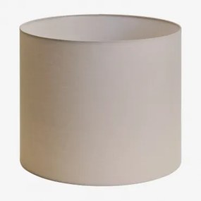 Arlina Stoffen Lampenkap Licht Taupe Grijs & Ø50 Cm - ↑40 Cm - Sklum