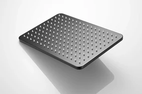 Saniclear Vision rechthoekige douchekop 30x20cm zwart mat