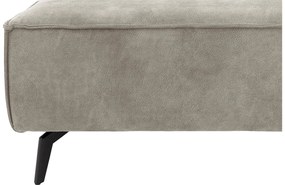 Goossens Hoekbank Hercules grijs, microvezel, 2,5-zits, modern design met ligelement rechts