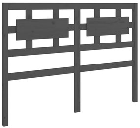 vidaXL Hoofdbord 165,5x4x100 cm massief grenenhout grijs