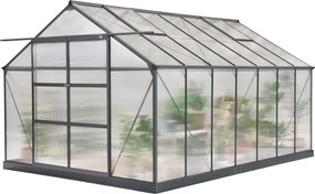 Azalia aluminium serre 2,5 x 4,5 m CoverTech antraciet