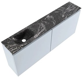 Mondiaz Ture DLux toiletmeubel 120cm clay met wastafel lava links met kraangat