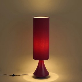 Retro vloerlamp paars met stoffen kap - Mina